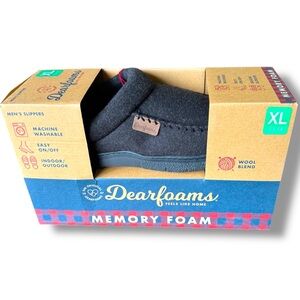 Dearfoams Men's Memory Foam Slippers XL 13-14 NIB